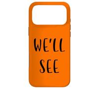 Nous verrons Funny Idea White Lie Party Coque pour iPhone 17 Pro Max