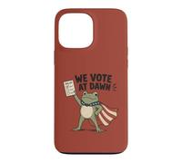 Nous votons Le Jour des élections de Dawn Frog Coque pour iPhone 13 Pro Max