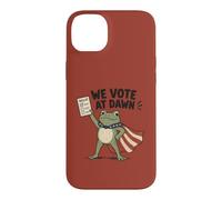 Nous votons Le Jour des élections de Dawn Frog Coque pour iPhone 14 Plus