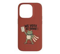 Nous votons Le Jour des élections de Dawn Frog Coque pour iPhone 14 Pro
