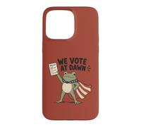 Nous votons Le Jour des élections de Dawn Frog Coque pour iPhone 15 Pro Max