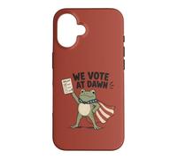 Nous votons Le Jour des élections de Dawn Frog Coque pour iPhone 16