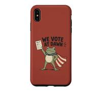 Nous votons Le Jour des élections de Dawn Frog Coque pour iPhone XS Max