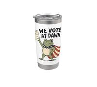 Nous votons le jour des élections de Dawn Frog Gobelet isotherme en acier inoxydable double paroi