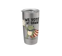 Nous votons le jour des élections de Dawn Frog Gobelet isotherme en acier inoxydable double paroi