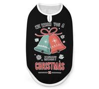 Nous Vous souhaitons Un Joyeux Noël ! Vêtements pour Chiens, séchage Rapide, Respirants, t-Shirt pour Chat, Gilet Graphique, débardeur