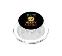 Nous Vous souhaitons Un Joyeux Solstice d'hiver et Une Pleine Lune PopSockets PopGrip pour MagSafe