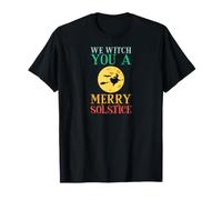 Nous Vous souhaitons Un Joyeux Solstice d'hiver et Une Pleine Lune T-Shirt