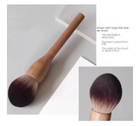 Nouveau 1 Pièces Européen Vintage Manche En Bois Pinceau De Maquillage De Haute Qualité Noyer Poudre Libre Blush Fond De Teint Contour Brosse Super Doux..Powder Brush 1