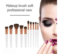 Nouveau 10 Pieces Professionnel Yeux Maquillage Brosses Ensemble Doux Cheveux Ombre À Paupieres Blush Fondation Poudre Maquillage Brosses Ensemble Kit