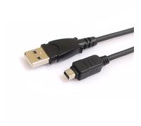 NOUVEAU 12pin de chargeur de synchronisation de Données USB Câble De Recharge Cordon pour Olympus Stylus E-500 E-600 Stylo E-P1 SP-570UZ SP-800UZ - Black - SJX0309B00074