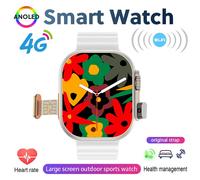 Nouveau 2.01 Pouces 4G Carte Sim Montre Intelligente Google Gps Wifi Nfc Double Caméra Sport Robuste Ip67 Réseau Android Smartwatch Pour Hommes Femmes.Silver.Smartwatch New