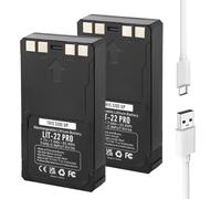 Nouveau 2-Pack LIT-22 Pro Rechargeable Caméra Batterie Compatible avec SPYPOINT LIT-22 Cellular Trail Caméra Flex-M, Flex-S, Flex G-36, Flex-Plus, Dark, S-Dark 7.7V 7000mAh (Including Charging Cable)