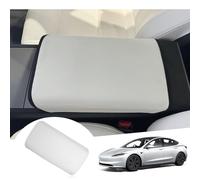 [Nouveau 2024] GAFAT Tesla Model 3 2024 2025 Housse d'Accoudoir, Tesla Model 3 Highland Console Centrale Accoudoir Protection PU Microfibre Cuir Rembourré, Tesla Model 3 Accessoires 2024 (Blanc)