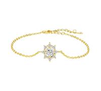 Nouveau 2025 0.5ct VVS1 D Color Bracelet Moisanite Classic 925 Chaîne de flocon de neige en argent sterling Charmes pour femmes bijoux de décoration commémorative avec pour vous accessoires TRENDY
