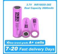 Nouveau 2025 18650 2600mAh batterie 3.7V 10A décharge Lithium Ion batterie Rechargeable pour Powerbank lampe lampe de poche 18650 Batteries 10PCS