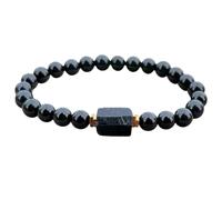 Nouveau 2025 6 mm Natural Raw Black Tourmaline Gemstone Gem Stoned Bouded Energy Energy Decor