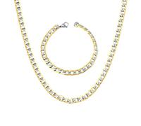 NOUVEAU 2025 Chaînes de couleurs argentées unisexes Bracelets Bracelets Largeur 6 mm / 8 mm / 10 mm Longueur 50 cm / 55 cm / 60 cm en acier inoxydable Long Party Finds Fashion Accessoires Trendy