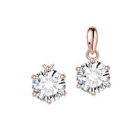 NOUVEAU 2025 MOSSANITE D COLOR 1CT 1.5CT 2CT 3CT ROUGHT 925 Collier de pendentif en argent sterling pour femme pas de décoration de chaîne bijoux luxe avec pour vous accessoires TRENDY CRÉATIVE