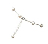 Nouveau 2025 Natural Freshater Pearl 925 Sterling Silver Chain Bracelet Bracelet Fashion Bijoux pour femmes Cadeaux Decoration Bijoux commémoratif avec pour vous ACCESSOIRES CRÉATIVE CRÉATIVE BEST
