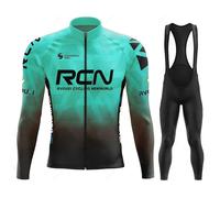 Nouveau 2025 Rcn automne cyclisme Jersey bavoir pantalon ensemble Ropa Ciclismo vélo vtt vêtements vélo de route costume hommes à manches longues Bicicleta ensemble jersey 14