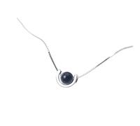 NOUVEAU 2025 REAL 925 SIRGE STERLING UNIQUE DESIGNE Colliers de pendentif en pierre noire Black Bijoux pour femmes Bijoux de décoration commémorative avec pour vous accessoires TRENDY CRÉATIVE BEST