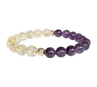 Nouveau 2025 Unisexe Naturel Natural Citrine Amethyst Gemstone Bracelet Crystals Crystals mala Yoga Gift Idea Decoration Bijoux Luxury avec vous pour vous ACCESSOIRES CRÉATIONS Best pour les femmes