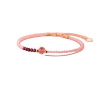Nouveau 2025 Unisexe Naturel Stone Strawberry Quartz Femme Bracelet Silver 925 Bijoux Garnet Bracelets à la main Gift Crystal Perle Perle pour sa fille Décoration Luxury Best pour les femmes et les
