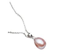 Nouveau 2025 Unisexe Real 925 STERLING WHITE NATUREL NATUREL EN Collier de perle d'eau douce pour les femmes Bijoux DÉCORISATION DES FEURES DIMONS DÉCORT