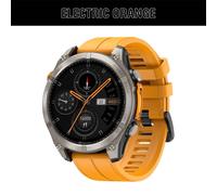 Nouveau 2025 Zeblaze Stratos 4 GPS Smartwatch 1.43 ""AMOLED écran boussole altimètre barométrique lampe de poche appel vocal montre intelligente,Orange Électrique