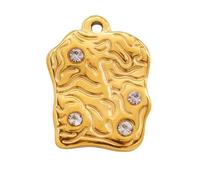 Nouveau 2026 5pcs en acier inoxydable irrégulier enracinet pendentif penseur multicolour charmes bricolage Bracelet bijoux de fabrication de bijoux accessoires de mode cadeau créatif