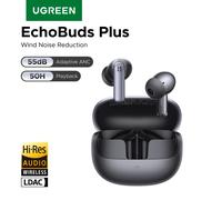【NOUVEAU 2026】UGREEN EchoBuds Plus Écouteurs intra-auriculaires Bluetooth sans fil à réduction de bruit active 55 dB ANC adaptatif, Casque LDAC Black