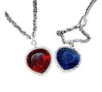 Nouveau 2026 UNISEX 30x30 mm Mode Mode Exagéré Ocean Coeur Collier Argent Couleur Aaaaa CZ Longueur de mariage pour femmes Décoration gris luxe avec vous accessoires pour femmes et hommes