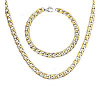NOUVEAU 2026 UniSEX RESUSTS DE BIJOURS AFRICIERS Largeur Largeur de 8 mm en acier inoxydable Long 50cm 55cm 60cm Chaînes Bracelets SetS Cuban Link Fashion ACCESSOIRES TRENDY CRADIAL POUR FEMMES ET