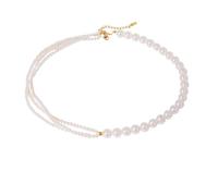 Nouveau 2026 Unisexe Stainles Stell 18k Gold Pared Metal Metal Shell Pearl Perle Collier à trois couches Chaîne de mode en acier inoxydable Bijoux Femmes Gala Gala Cadeau Accessoires Créatif pour les