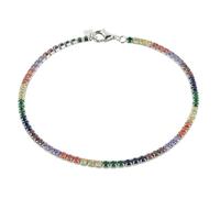 Nouveau 2026 Unisexe Stainles Stell 925 Sterling Silver 2mm Rainbow CZ Tennis Zircon Chaîne Bracelet Luxury Fine bijoux Ctystal Jewels Fashion ACCESSOIRES TRENDIES CRAD CRÉATIVE POUR FEMMES ET HOMMES