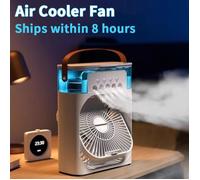 Nouveau 3 en 1 ventilateur climat ur ménage Mini refroidisseur d'air LED veilleuse Portable humidificateur réglage de l'air[MV236]