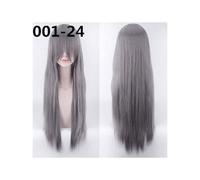 Nouveau 80 cm de Long perruques haute température fibre synthétique perruques Costume Cosplay perruques fête perruques 24 couleur 001-24