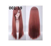 Nouveau 80 cm Long perruques haute température fibre synthétique perruques Costume Cosplay perruques fête perruques 24 couleur 001-19