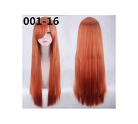 Nouveau 80 cm Long perruques haute température fibre synthétique perruques Costume Cosplay perruques fête perruques 24 couleur 001-16