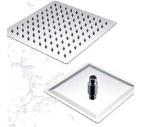 Nouveau 8quot; Paye de douche carré en acier inoxydable Over-Head Faucet Pulporteur de tête de douche de salle de bain supérieure, 8 pouces