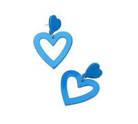 Nouveau 9 couleurs amour mode d'oreilles d'oreilles mode acrylique creux pour les femmes Boucles D Oreilles