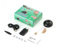 Nouveau amplificateur de voix sonore en plastique Rechargeable derrière l'oreille prise ue JZ-1088F pour la perte auditive des personnes âgées
