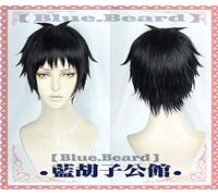 Nouveau Anime David Production Cosplay perruque Synakakababe noir court Cosplay perruques + chapeau de perruque