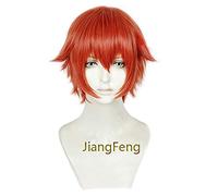 Nouveau Anime SSSS.GRIDMAN Yuuta Hibiki Cosplay perruque Yuta Hibiki court Orange rouge résistant à la chaleur perruques de cheveux synthétiques + bonnet de perruque