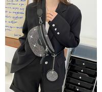 Nouveau-Arrivé Polyvalent Décontracté Sac À Bandoulière Sac De Poitrine , Multifonctionnel Sac Banane Avec À Strass Embellissement Et Correspondant À Petit Sac , À La Mode Femme Sac Pour Ou Cadeau De 