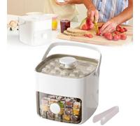 Nouveau bac à glaçons avec couvercle, ice cube tray pour Fabriquer 48 Glaçons, bac a glacon, moule à glaçons pour Congélateur, Machine à Glaçons, Facile à Presser pour Libérer Glace (Blanc)