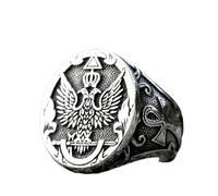 Nouveau Bague Homme Aigle Cool Avec Un Blason Du Produit Russe Bijoux De Mode Vintage