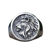 Nouveau Bague Tête De Lion Punk Cool Gothique Femmes Hommes Unisexe Serpent Animal Bijoux Vintage