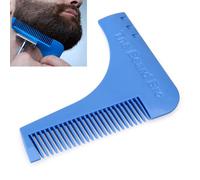 Nouveau Barbe Peigne Symétrie Stylisation Sculptant Découpage Poils Du Visage Bleu